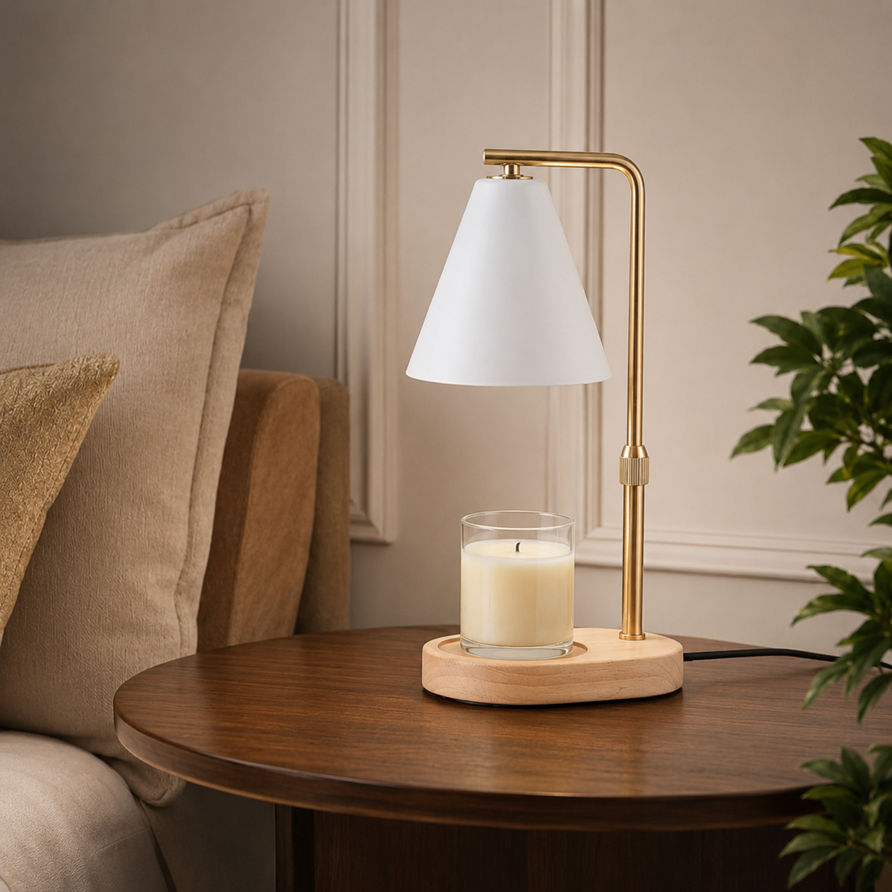 Dimmable Candle Warmer Lamp with Adjustable Height