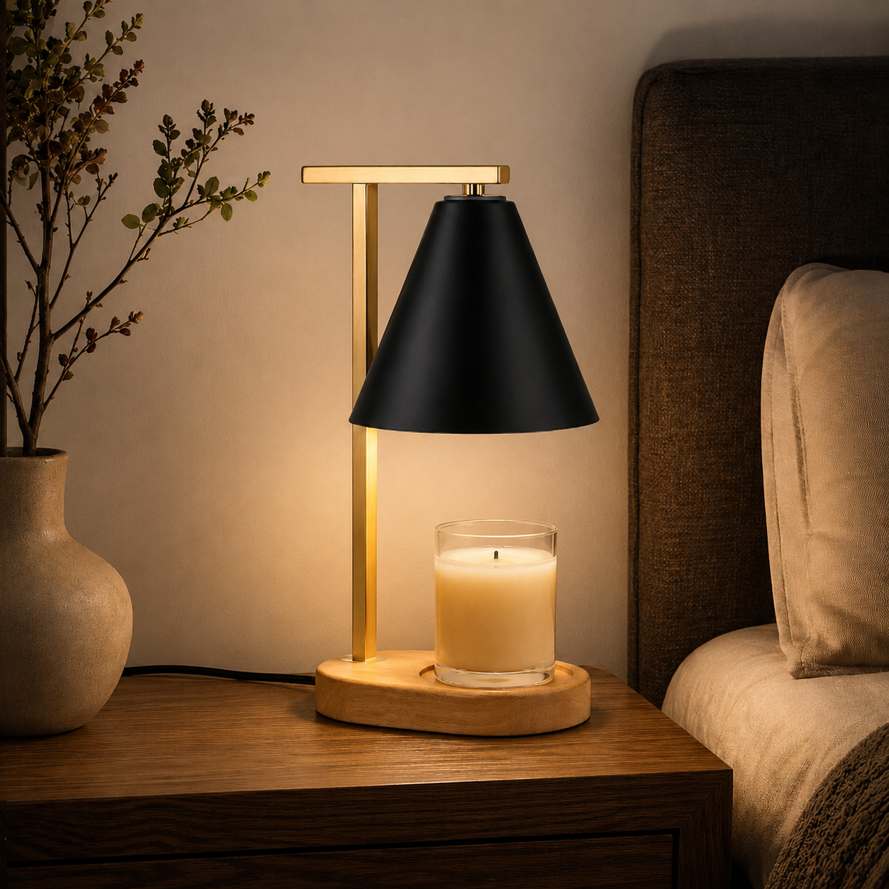 Dimmable Candle Warmer Lamp with Adjustable Height