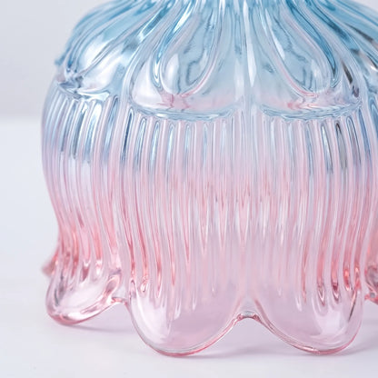 Dimmable Candle Warmer Lamp with Glass Petal Shade