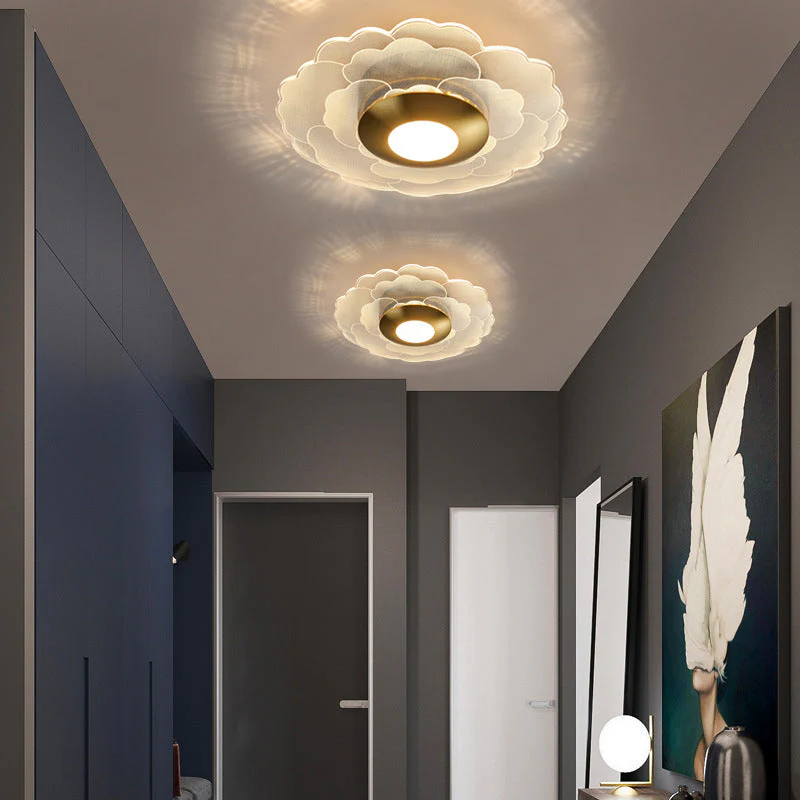 Dimmable LED Ceiling Light with Geometric Style | Luravix