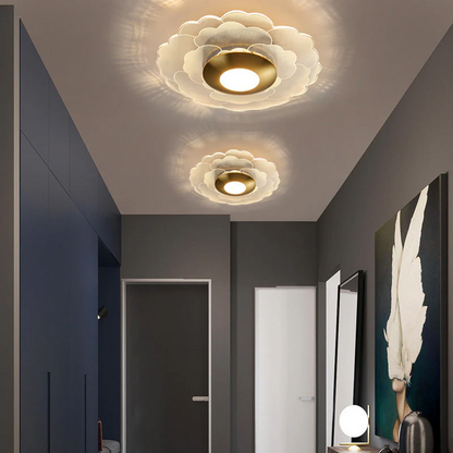 Dimmable LED Ceiling Light with Geometric Style | Luravix