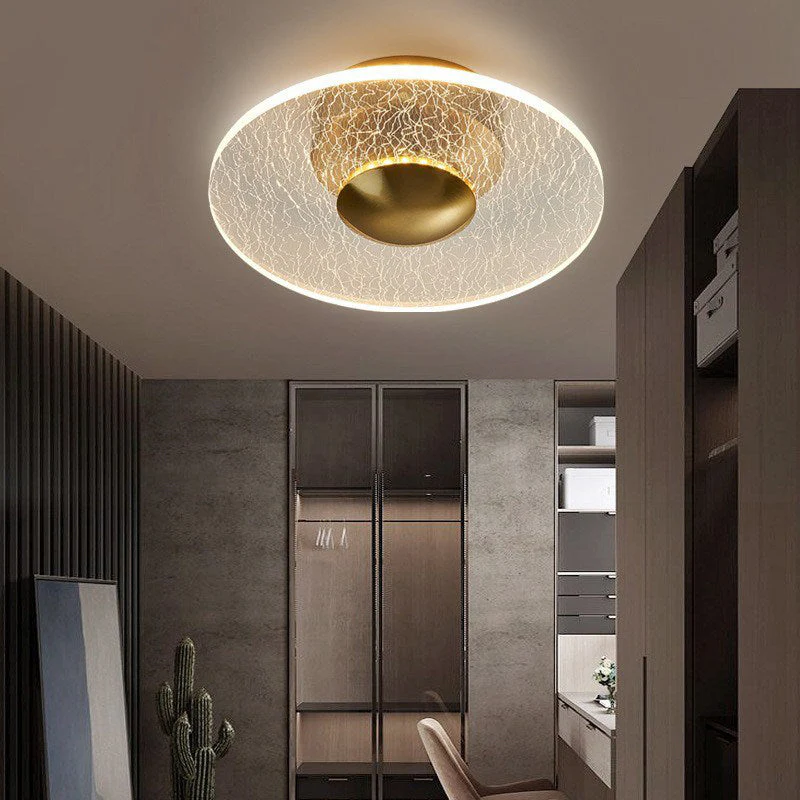 Dimmable LED Ceiling Light with Geometric Style | Luravix