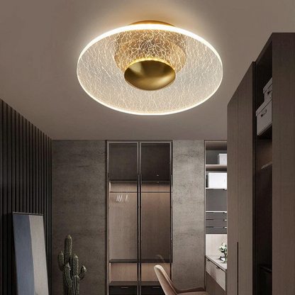Dimmable LED Ceiling Light with Geometric Style | Luravix
