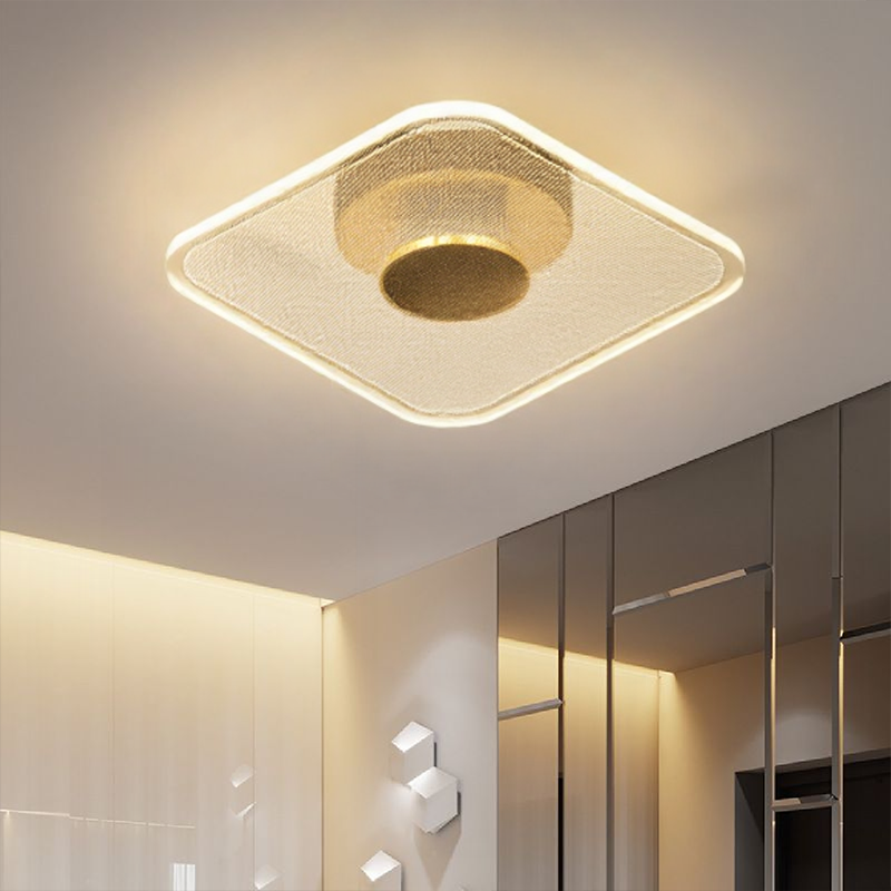 Dimmable LED Ceiling Light with Geometric Style | Luravix