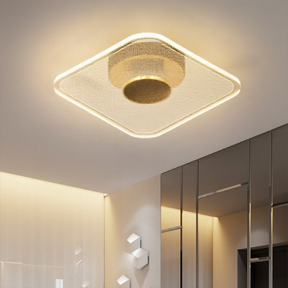 Dimmable LED Ceiling Light with Geometric Style | Luravix
