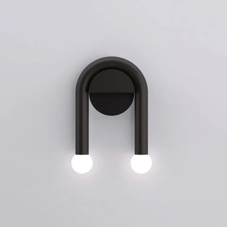 Double LED Metal Arc Wall Light for Modern Rooms | Xaviel