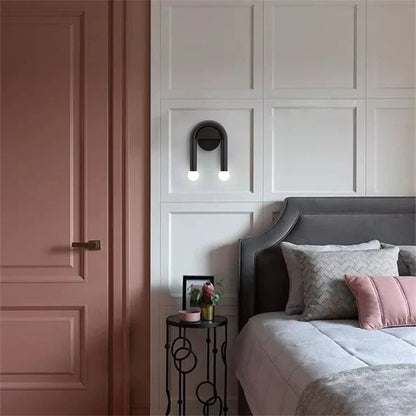 Double LED Metal Arc Wall Light for Modern Rooms | Xaviel