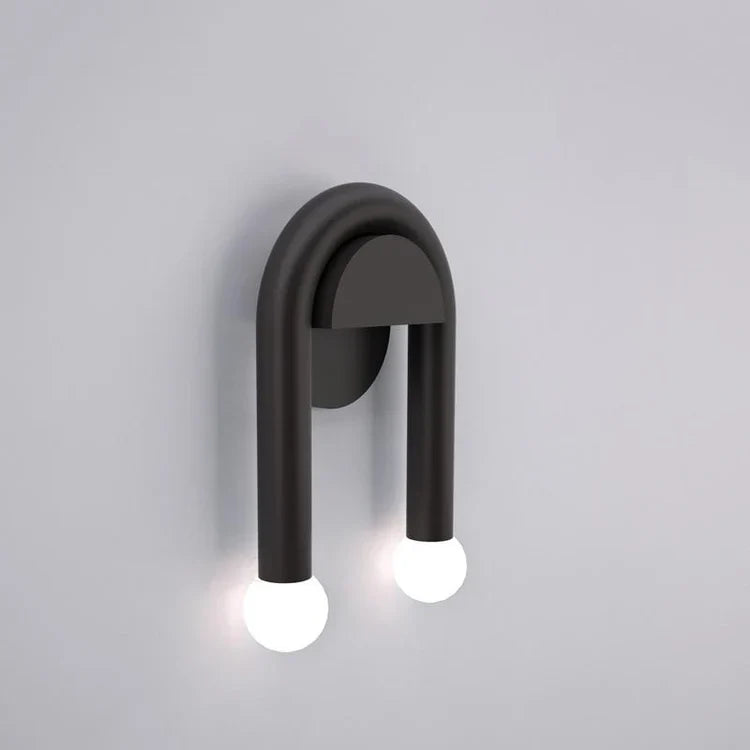 Double LED Metal Arc Wall Light for Modern Rooms | Xaviel