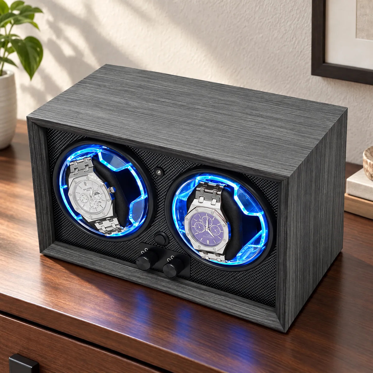 Dual Automatic Watch Winder Box