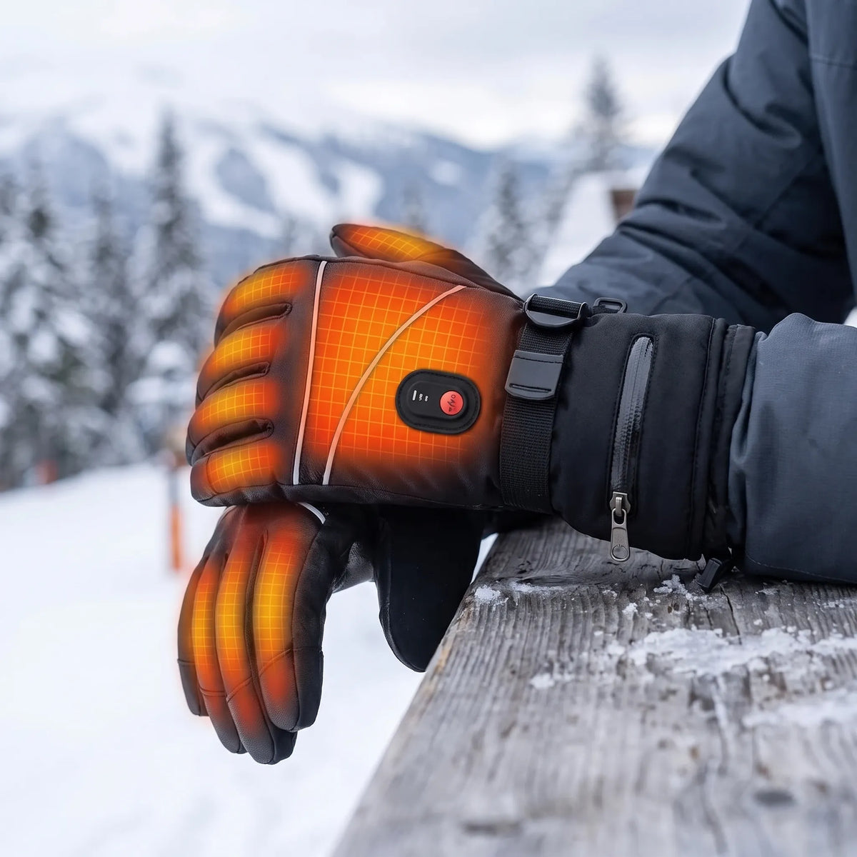 Electric Rechargeable Heated Winter Gloves