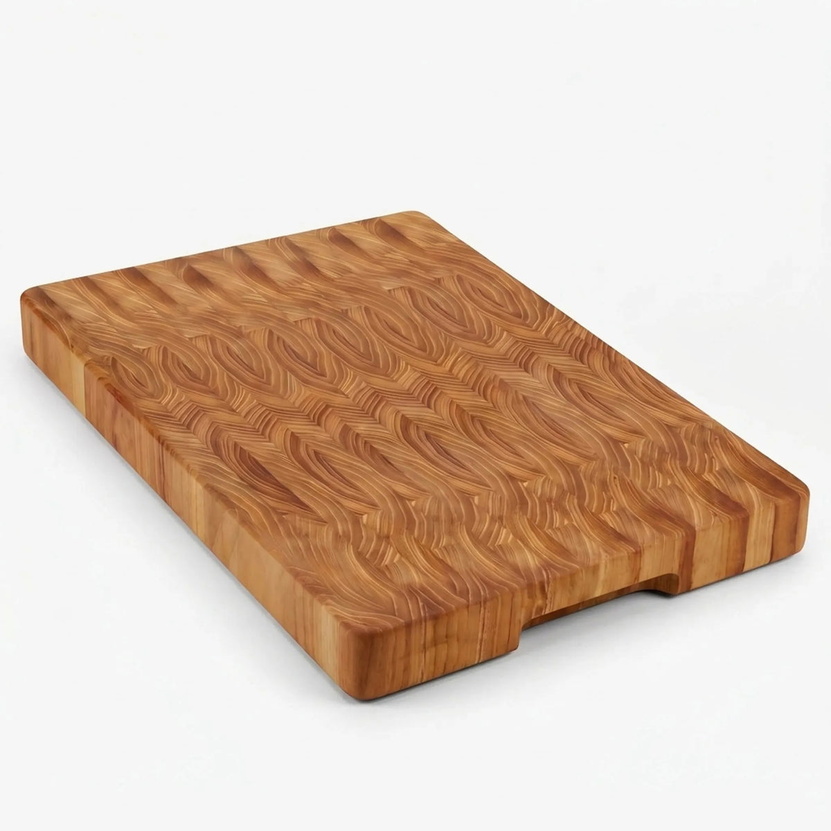 End Grain Wooden Cutting Board with Side Handles