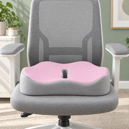Ergonomic Memory Foam Seat Cushion for Office Chair and Car