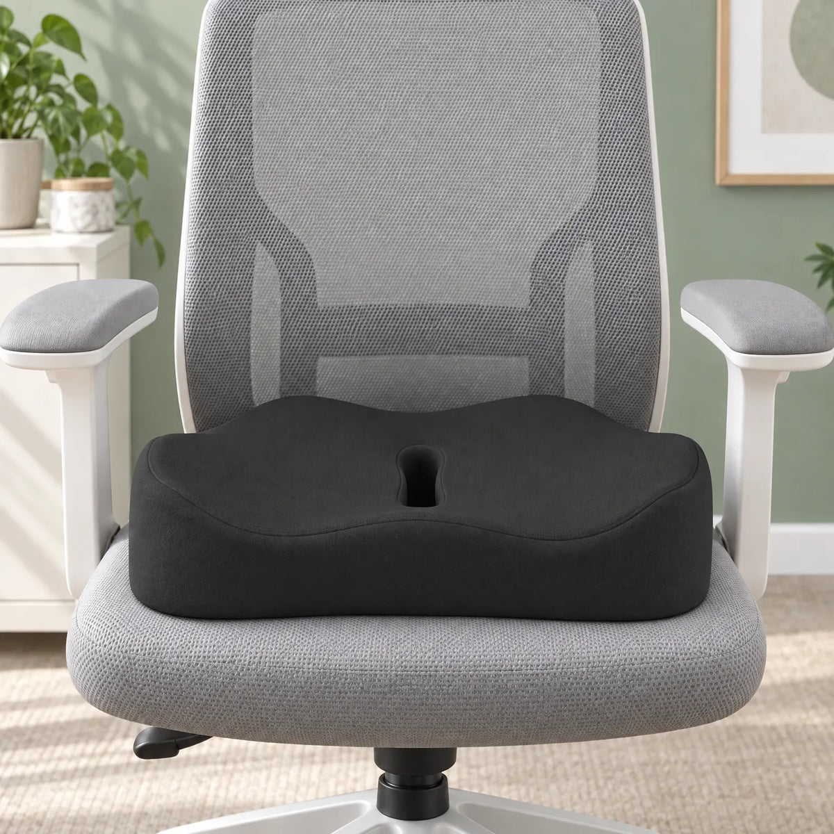 Ergonomic Memory Foam Seat Cushion for Office Chair and Car