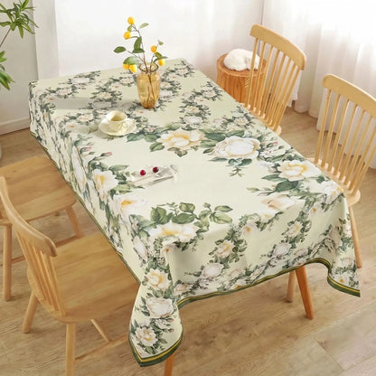 Fall Tablecloth with Autumn Leaves for Thanksgiving