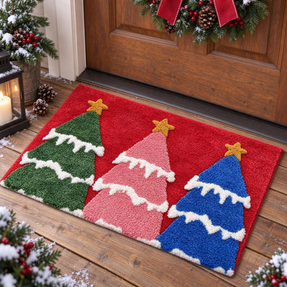 Festive Christmas Welcome Door Mat
