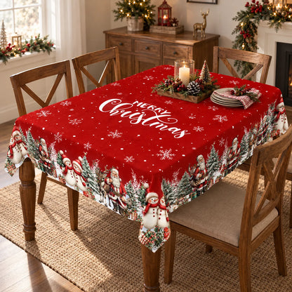 Festive Holiday Printed Dining Tablecloth