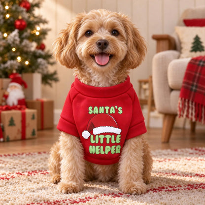 Fleece Dog Christmas Sweater Pullover
