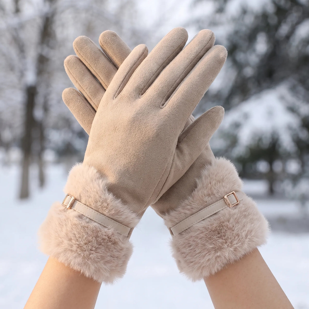 Fleece Lined Winter Gloves