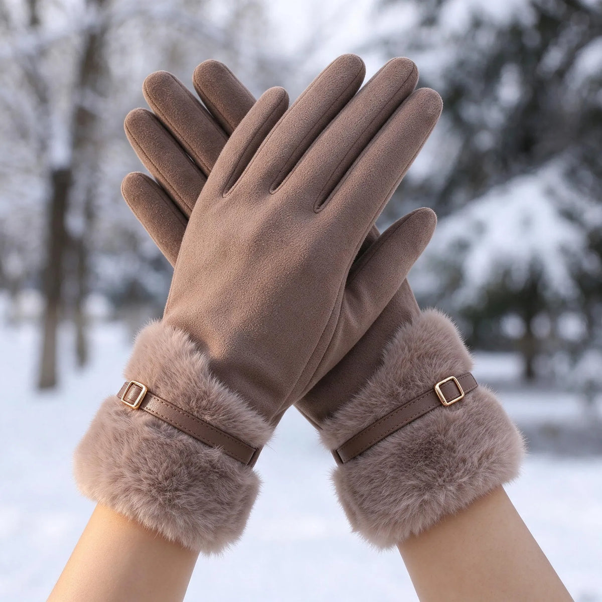 Fleece Lined Winter Gloves