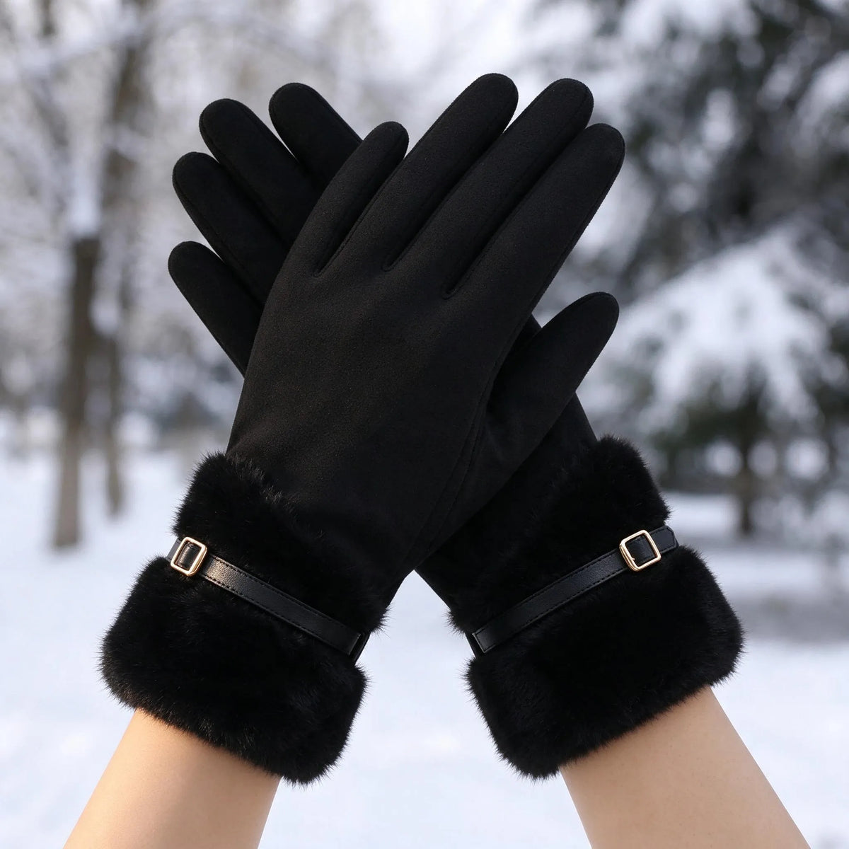 Fleece Lined Winter Gloves