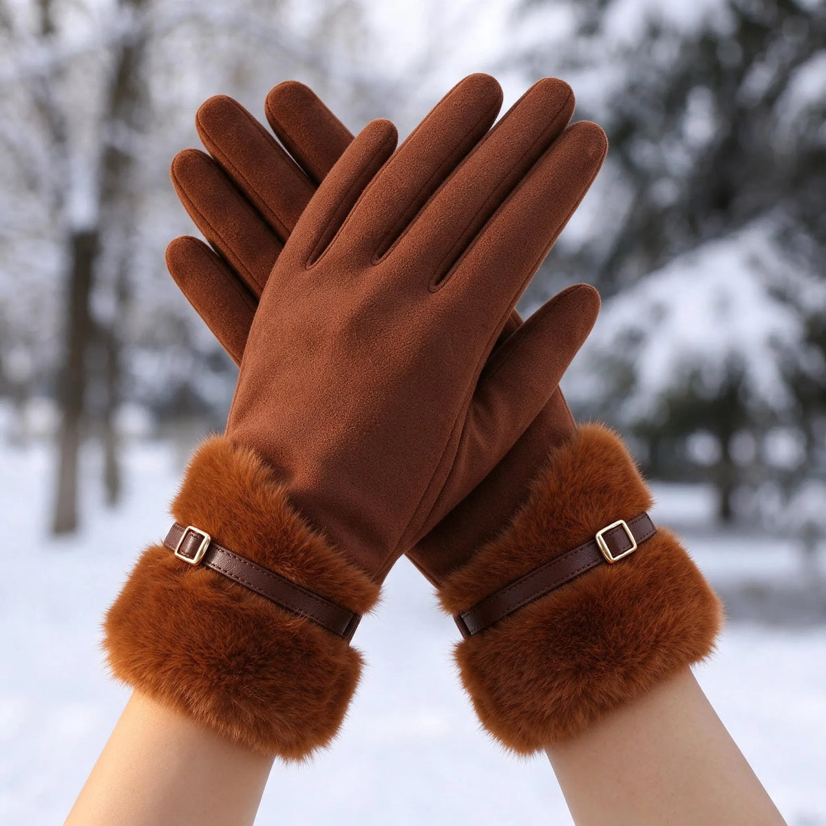 Fleece Lined Winter Gloves