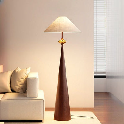 Floor Lamp Fabric Shade Modern Home Interior Lighting | Norvian