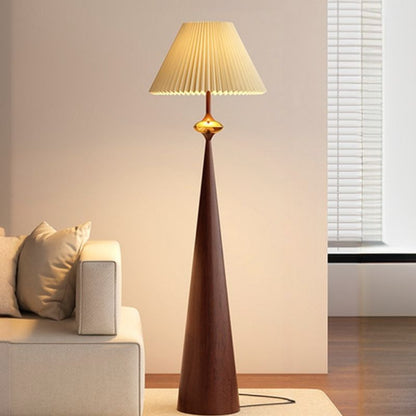 Floor Lamp Fabric Shade Modern Home Interior Lighting | Norvian