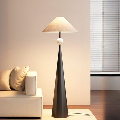 Floor Lamp Fabric Shade Modern Home Interior Lighting | Norvian