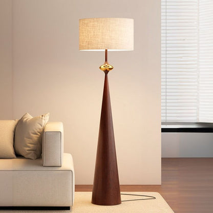 Floor Lamp Fabric Shade Modern Home Interior Lighting | Norvian