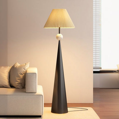 Floor Lamp Fabric Shade Modern Home Interior Lighting | Norvian