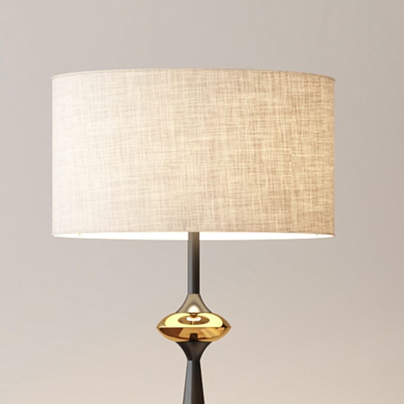 Floor Lamp Fabric Shade Modern Home Interior Lighting | Norvian