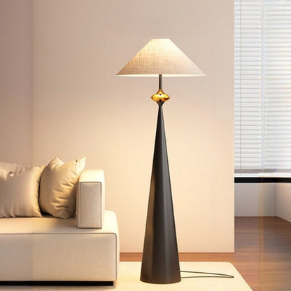 Floor Lamp Fabric Shade Modern Home Interior Lighting | Norvian