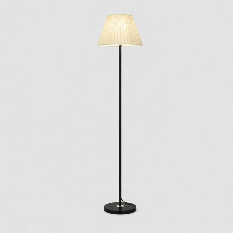 Floor Lamp Metal Fabric Shade Remote Control Lighting | Vensora