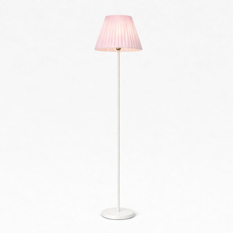 Floor Lamp Metal Fabric Shade Remote Control Lighting | Vensora