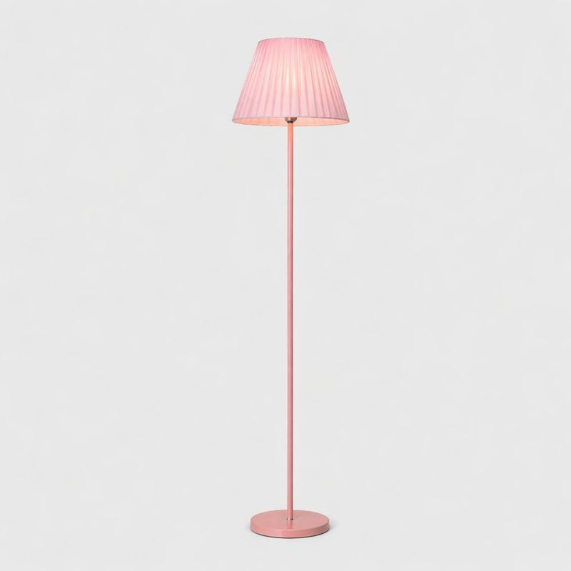 Floor Lamp Metal Fabric Shade Remote Control Lighting | Vensora