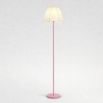 Floor Lamp Metal Fabric Shade Remote Control Lighting | Vensora