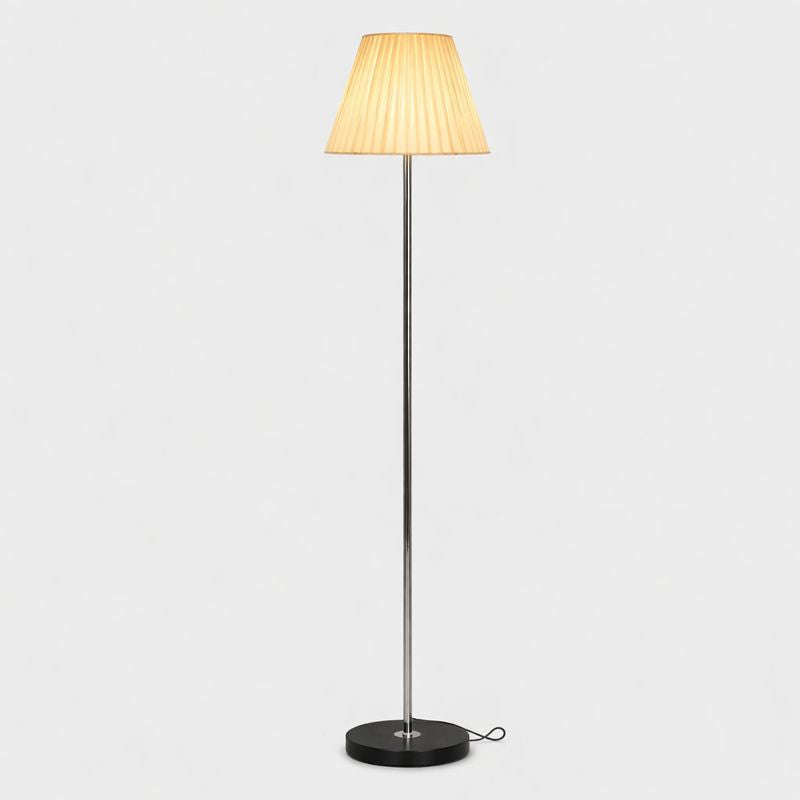 Floor Lamp Metal Fabric Shade Remote Control Lighting | Vensora