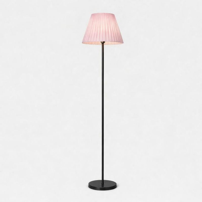Floor Lamp Metal Fabric Shade Remote Control Lighting | Vensora