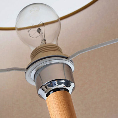 Floor Lamp Metal Frame Fabric Shade Modern Lighting | Kelvora