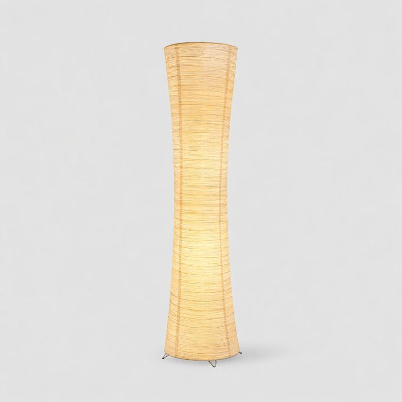 Floor Lamp Paper Shade LED Adjustable Lighting Minimalist | Taveren