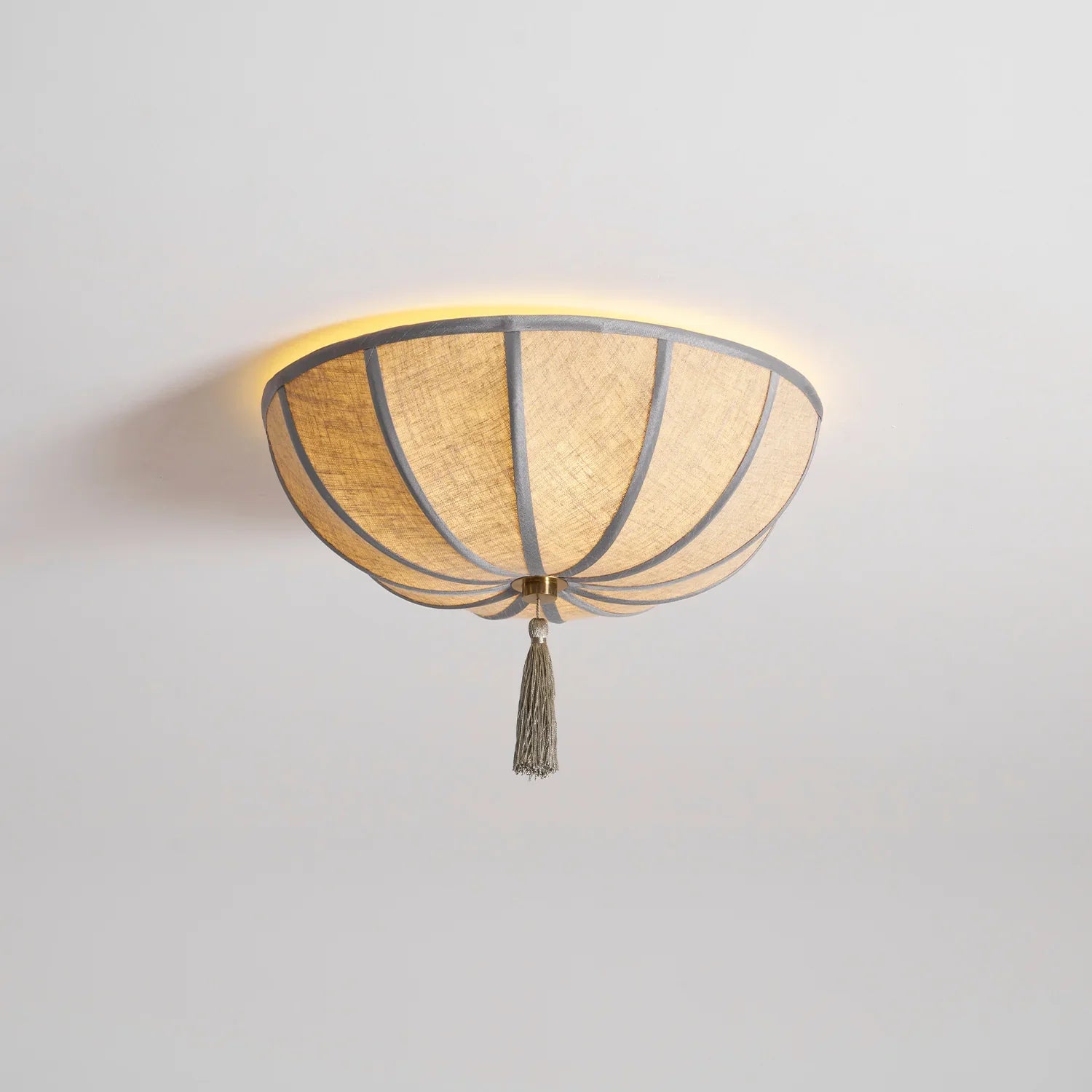 Floral Fabric Shade Ceiling Light Fixture | Lumivyn