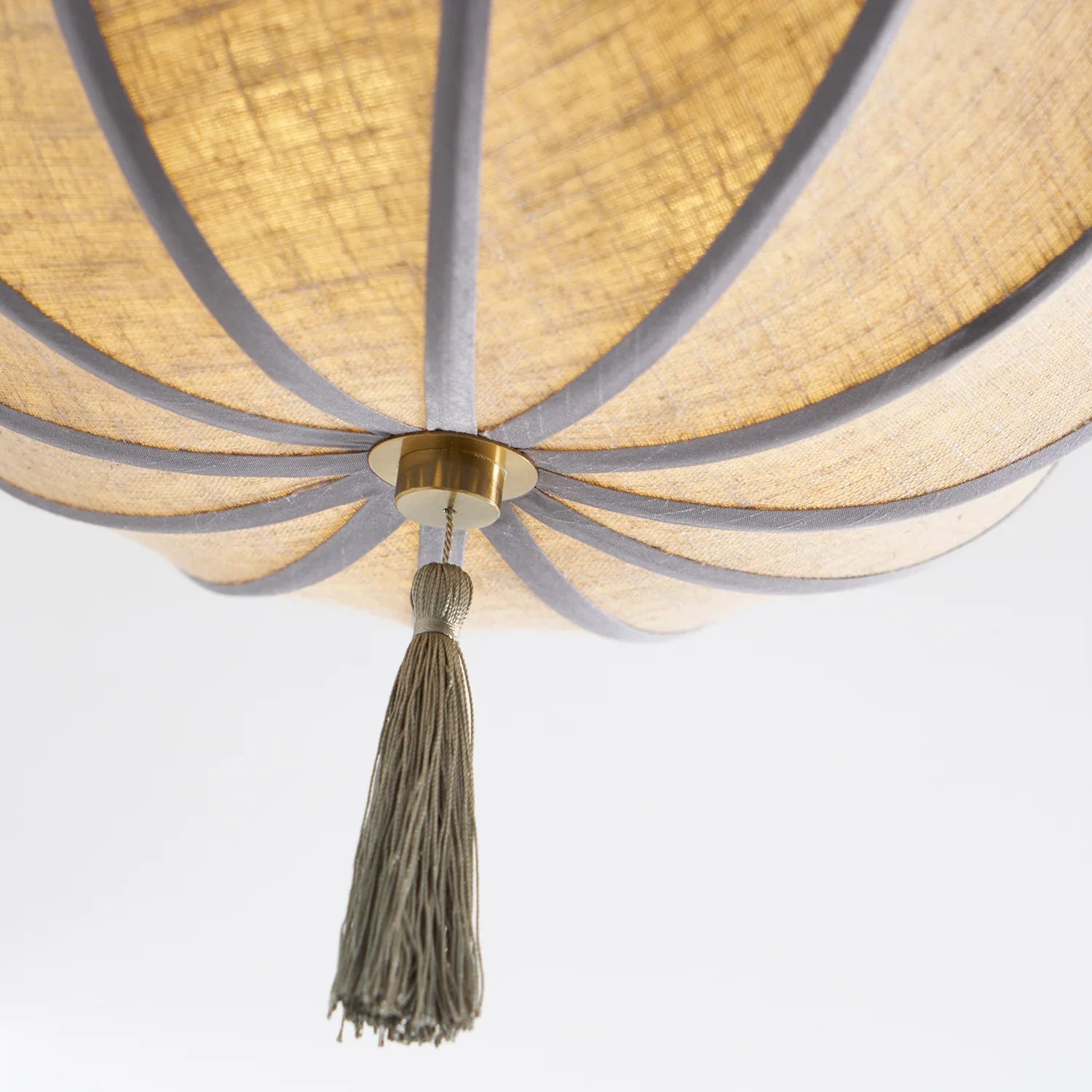 Floral Fabric Shade Ceiling Light Fixture | Lumivyn