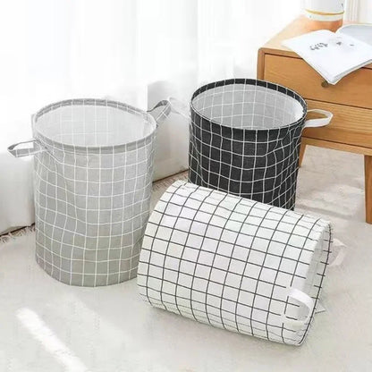 Foldable Fabric Laundry Basket with Handles for Clothes Storage