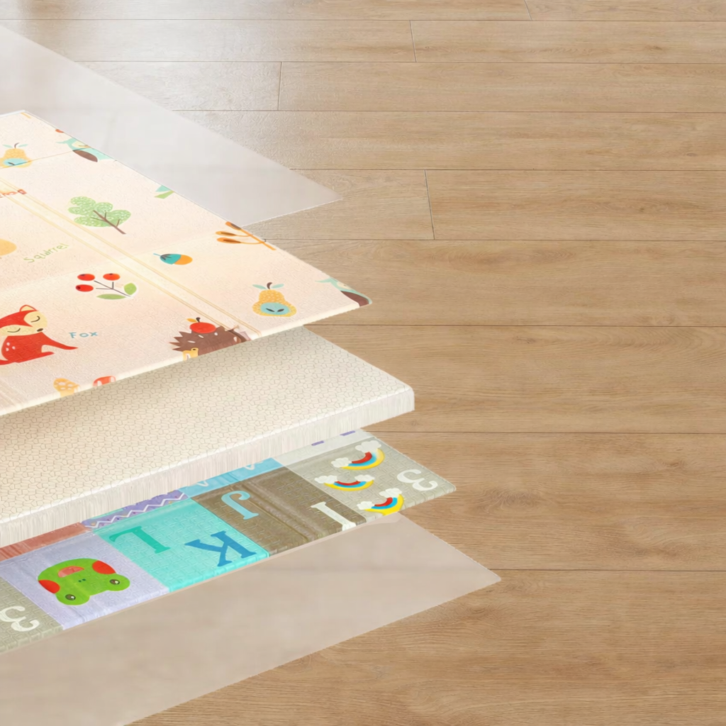 Foldable Reversible Baby Play Mat Multicolour Rug | Norelin