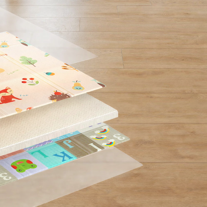 Foldable Reversible Baby Play Mat Multicolour Rug | Norelin