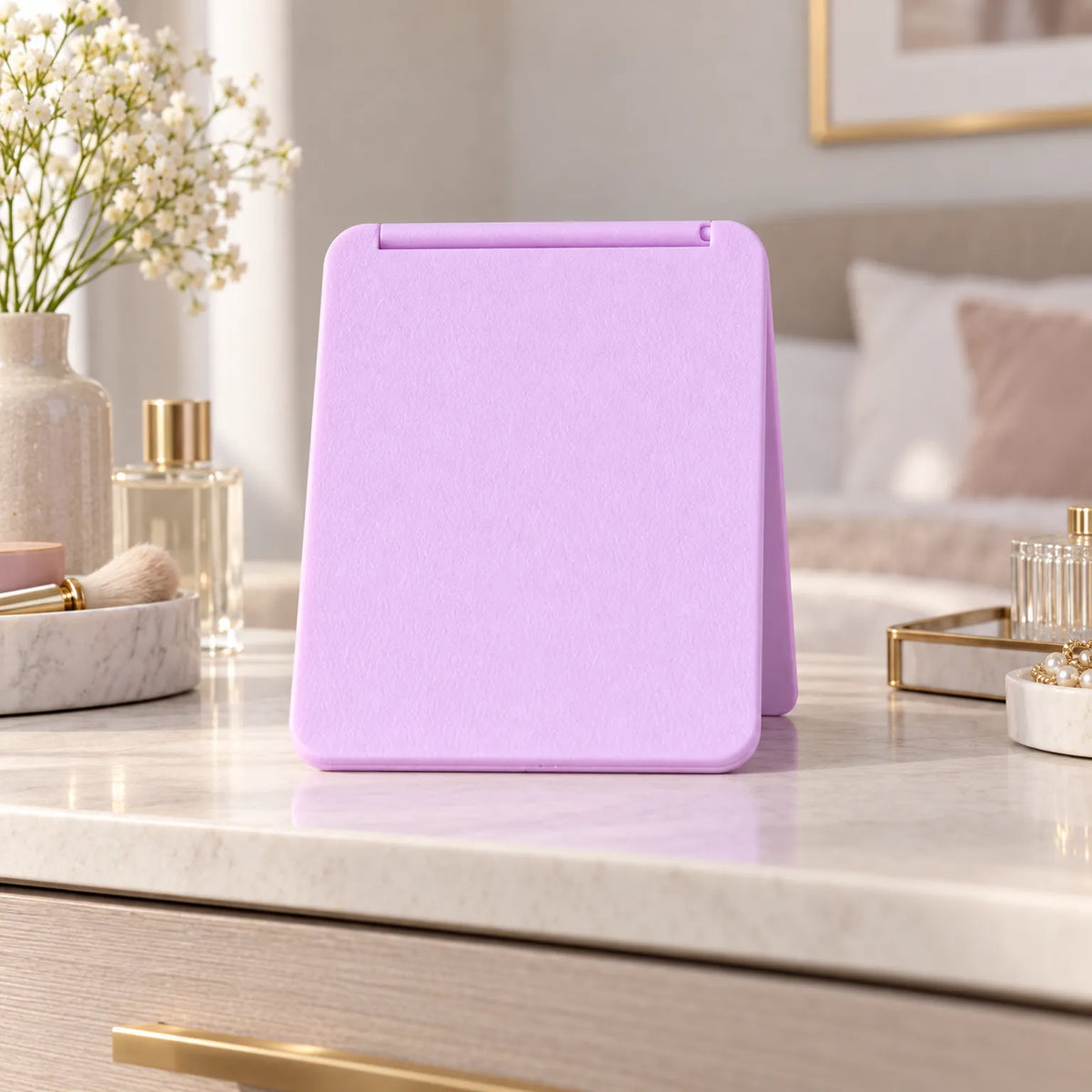 Folding Vanity Mirror for Travel and Makeup