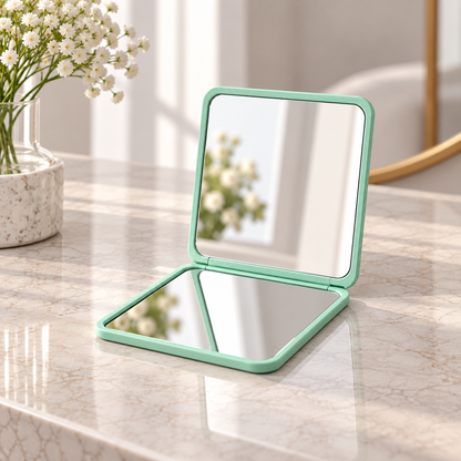 Folding Vanity Mirror for Travel and Makeup