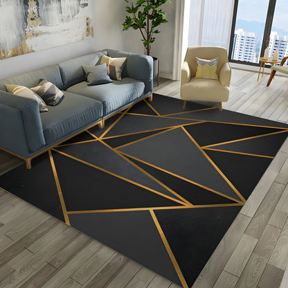 Geometric Pattern Area Rug Modern Living Room Style Decor | Zantril