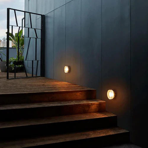 Glass Bubble Outdoor Wall Light Modern Design Fixture | Reniva