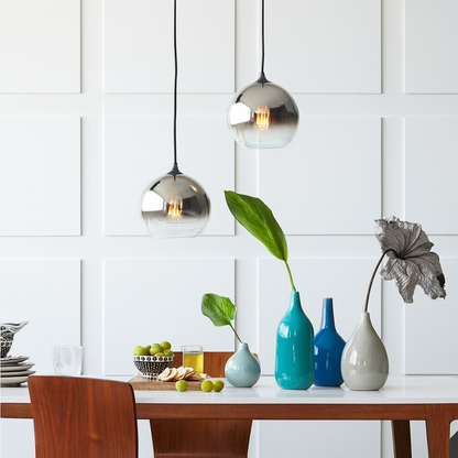 Glass Globe Pendant Light LED Modern Ceiling Design | Pelnora